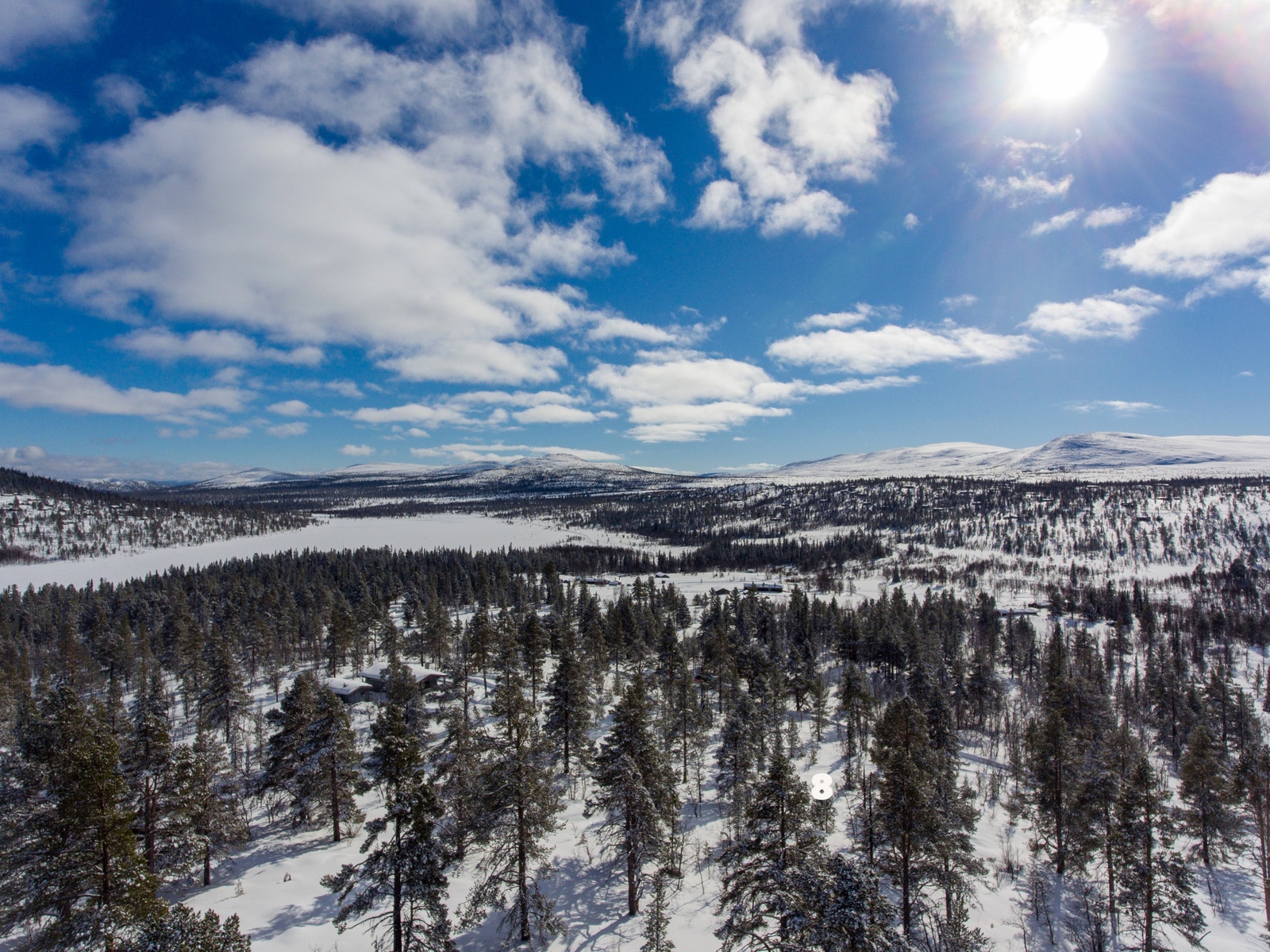 Her ser vi mot sørøst fra Kollen Galleribilde
