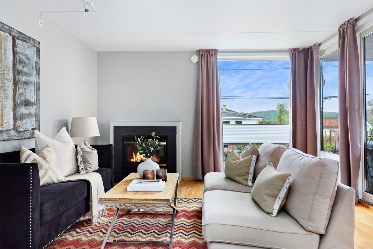 Flott og moderne 3-roms hjørneleilighet sentralt på Røa. Galleribilde