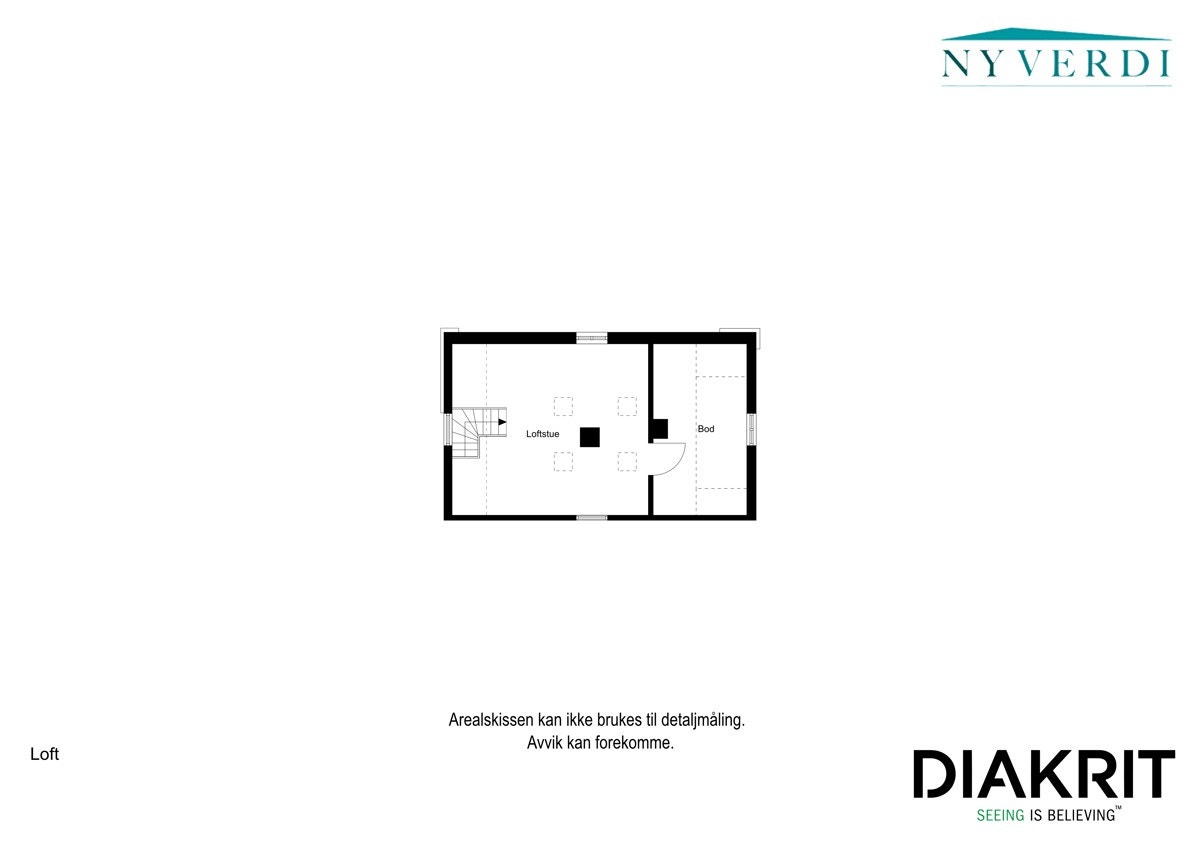 Plantegning loft. Galleribilde