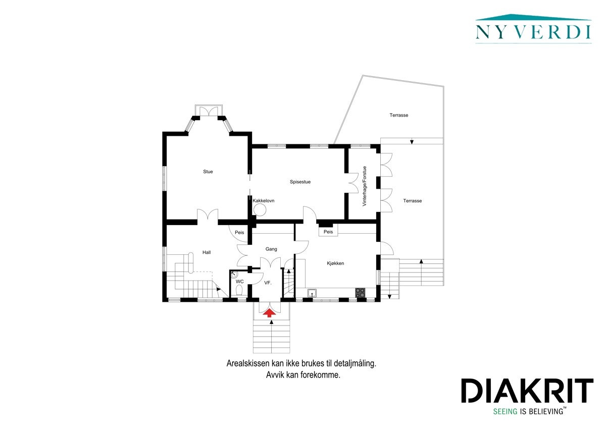 Plantegning 1.etg. Galleribilde