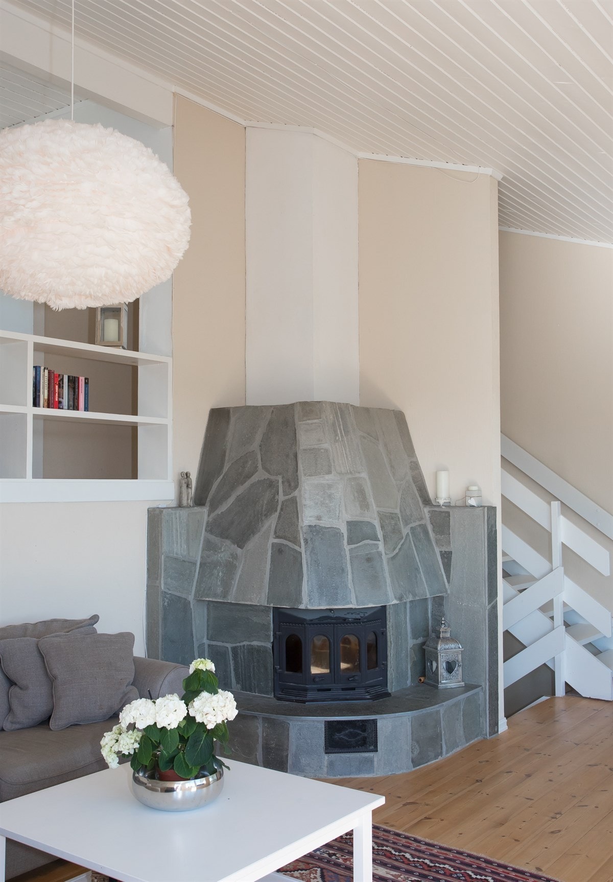 Peisovn med skifer. Galleribilde