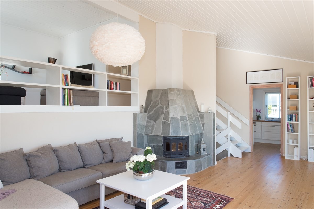 Peisovn med skifer. Galleribilde