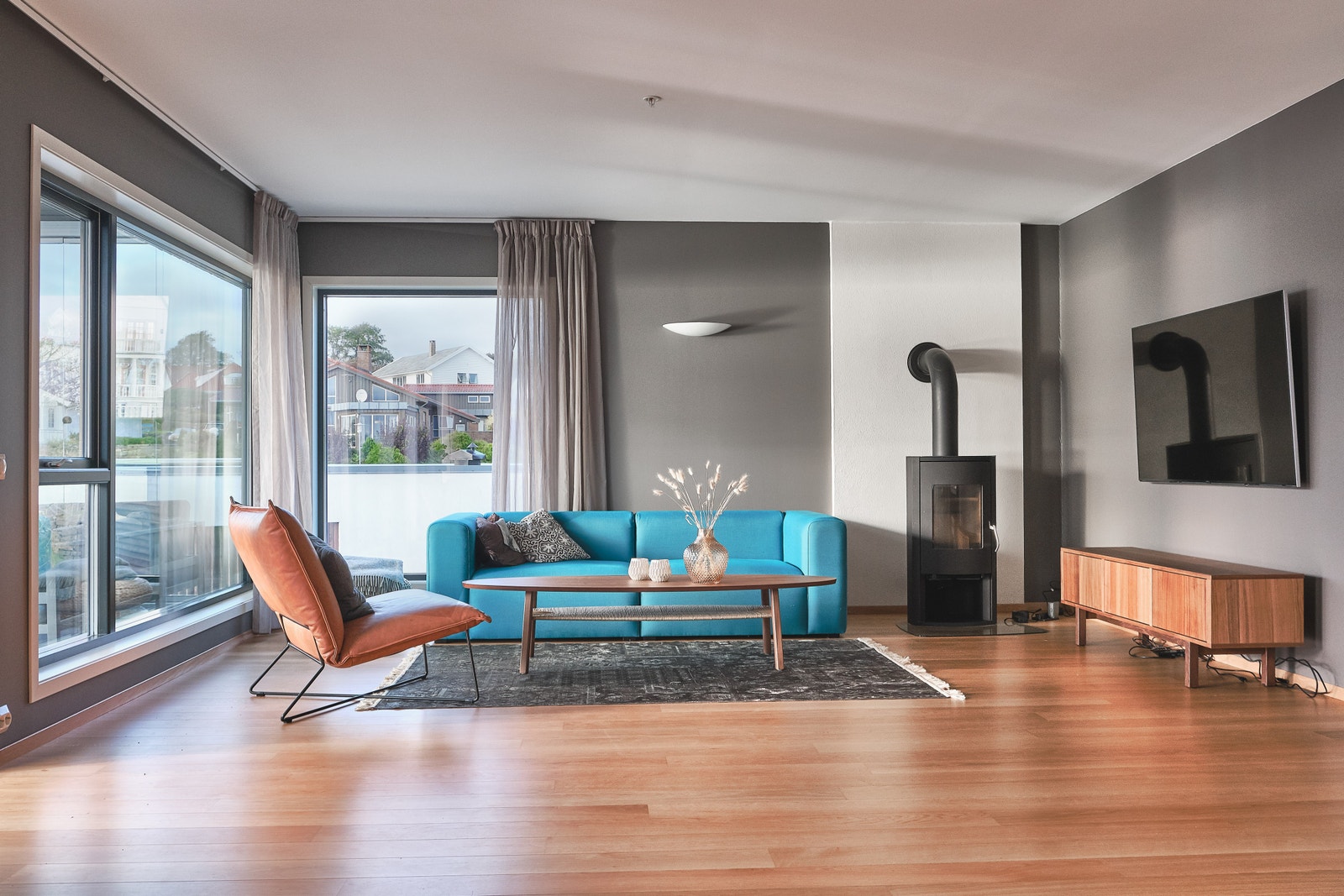 Stor åpen stue. Galleribilde