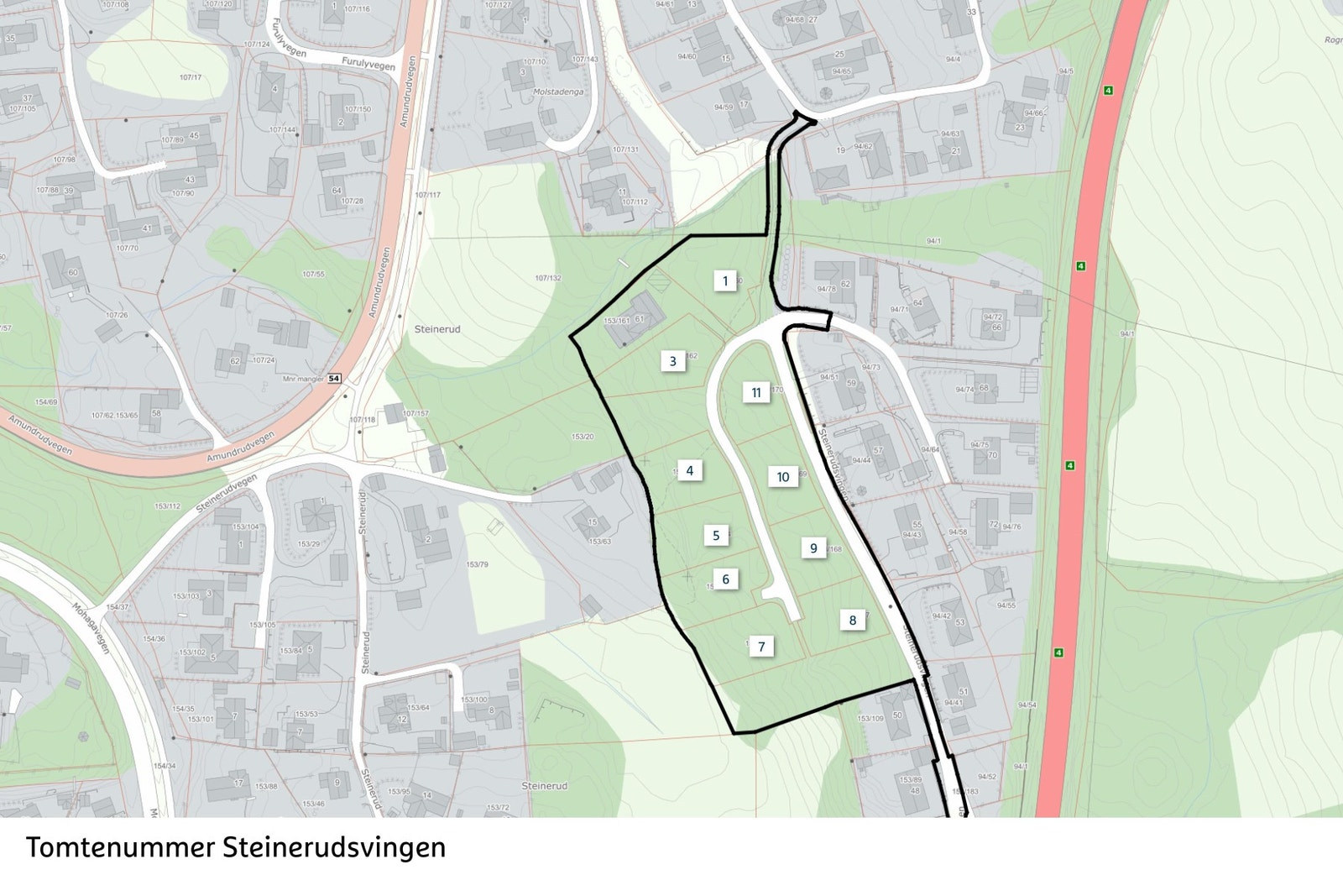 Tomteoversikt Galleribilde