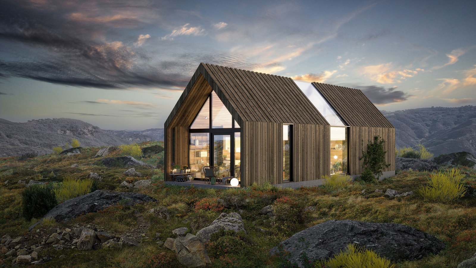 Store vindusflater gir god utsikt mot havet og naturen! Illustrasjon - avvik vil forekomme! Galleribilde