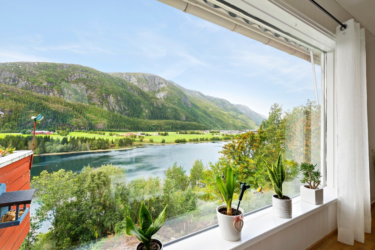 Utsikt fra stuevindu Galleribilde
