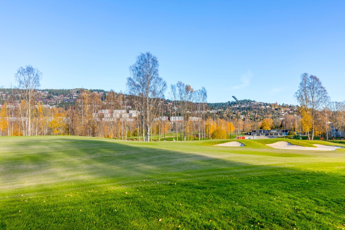 Bogstad kunstisbane og Bogstad golfbane ligger like i nærheten, og golfbanen er et fint sted for turer og aking utenom golfsesongen Galleribilde