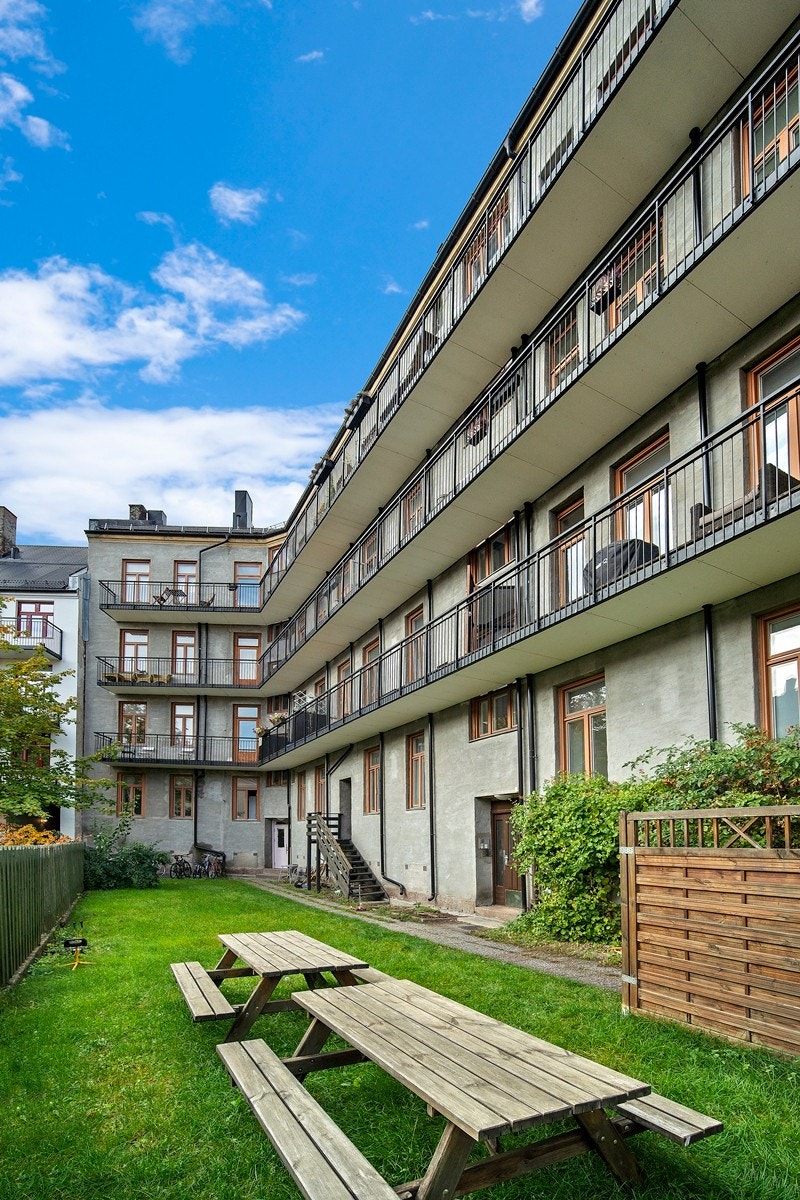 Fasade sett fra gårdsrommet. Galleribilde