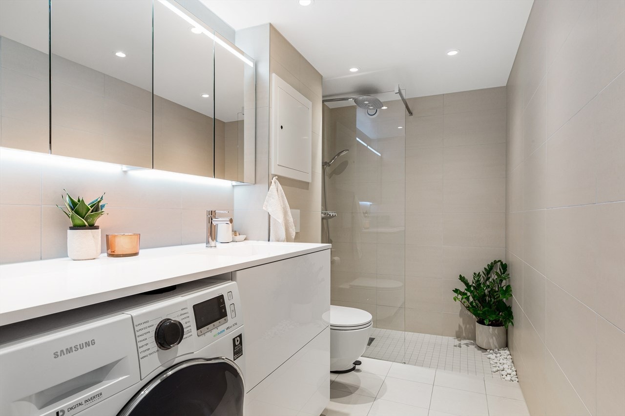 Delikat baderom pusset opp i 2018 Galleribilde