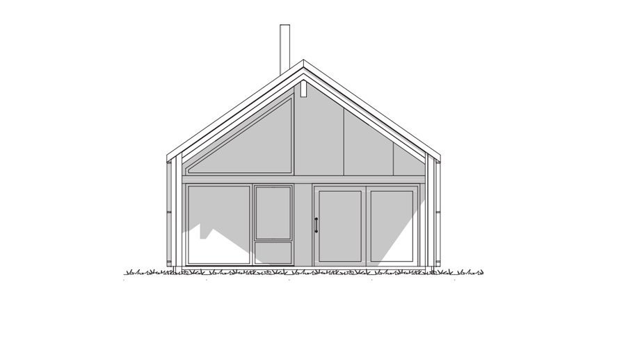 Fasadetegning. Galleribilde