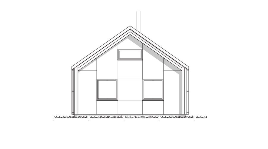 Fasadetegning. Galleribilde