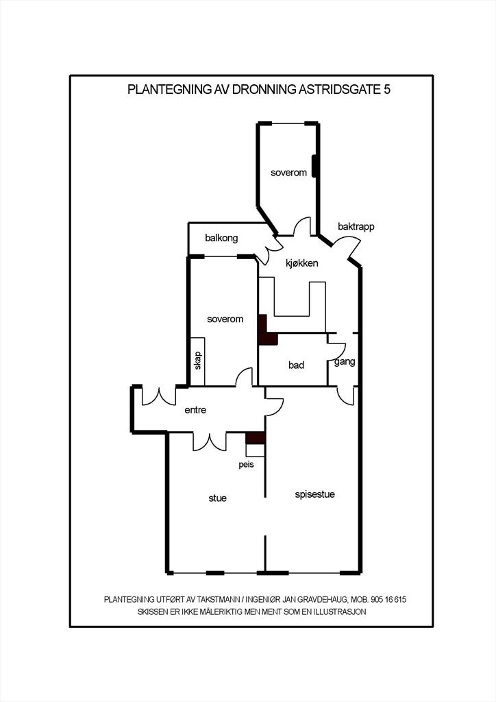 Plantegning Dronning Astrids gate 5 B..jpg Galleribilde
