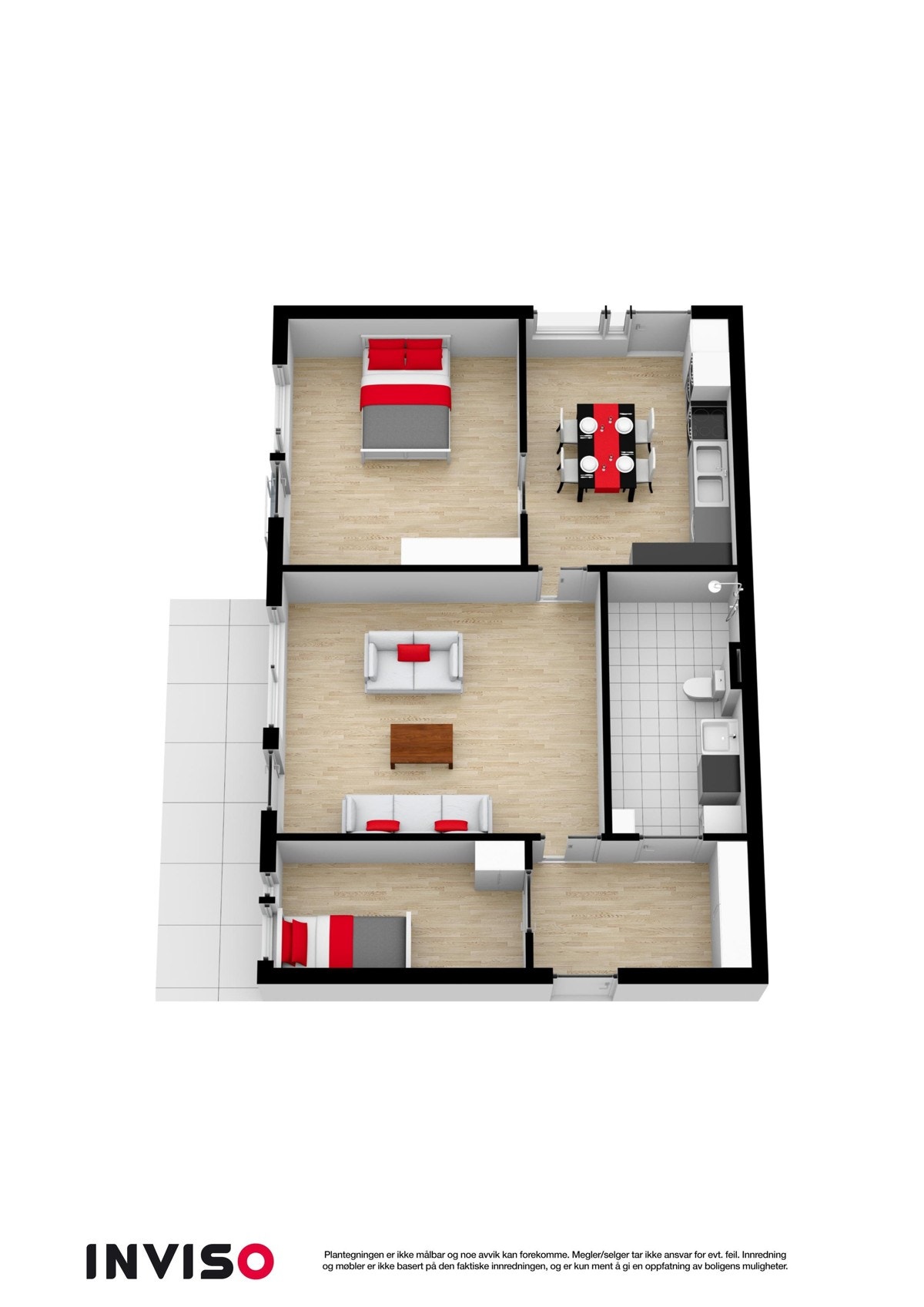 3D Plantegning Galleribilde