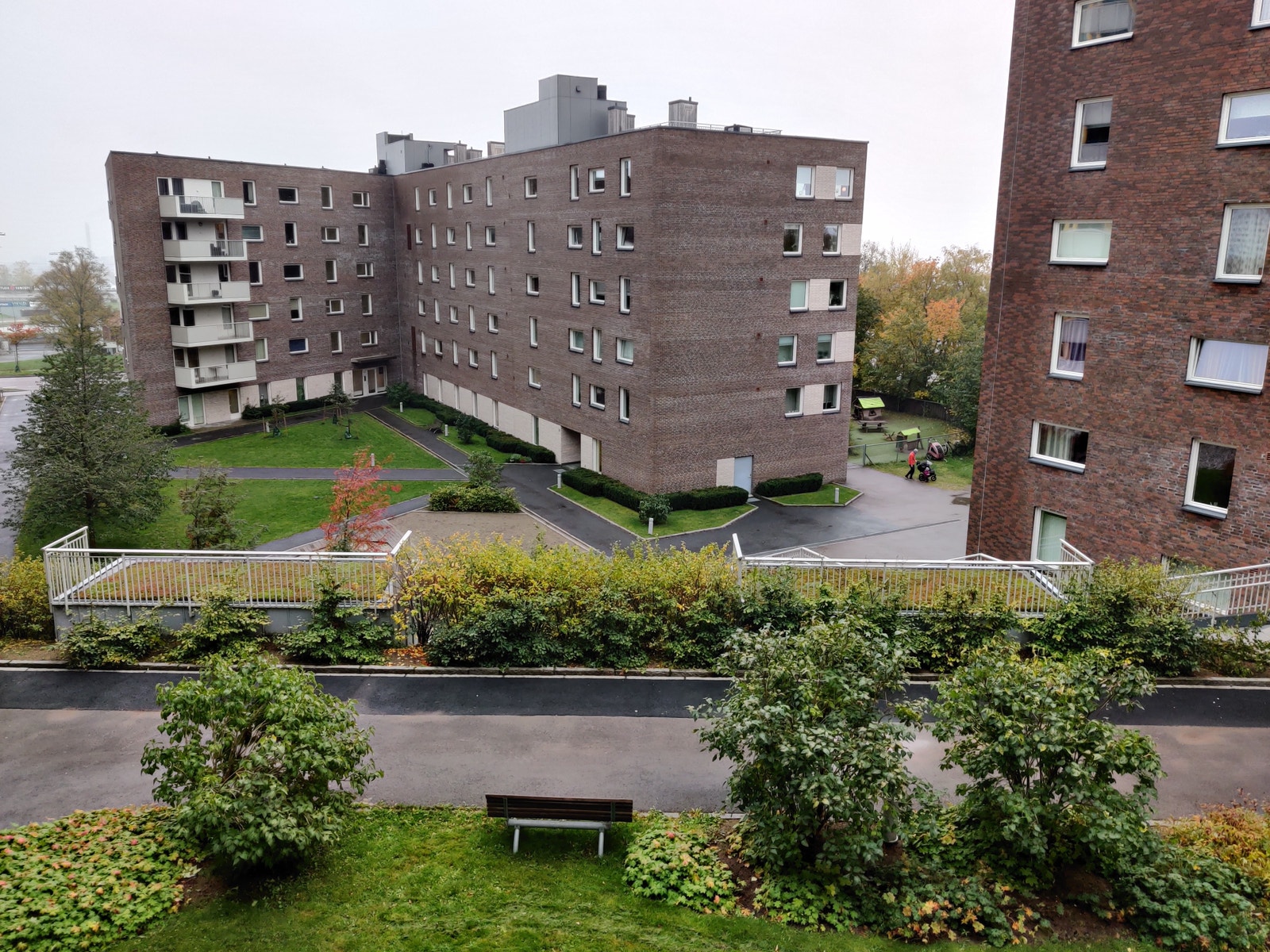 Utsikt fra personlig balkong Galleribilde