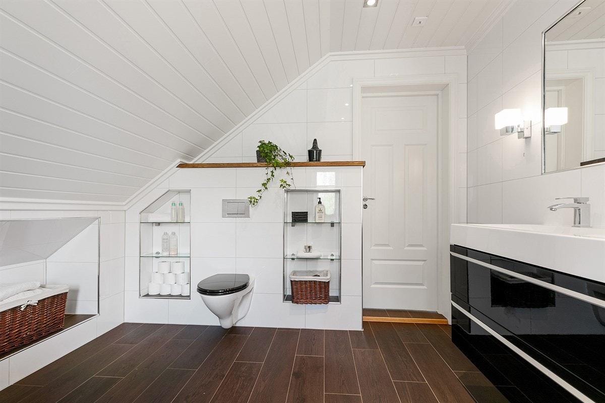 Vegghengt toalett. Galleribilde