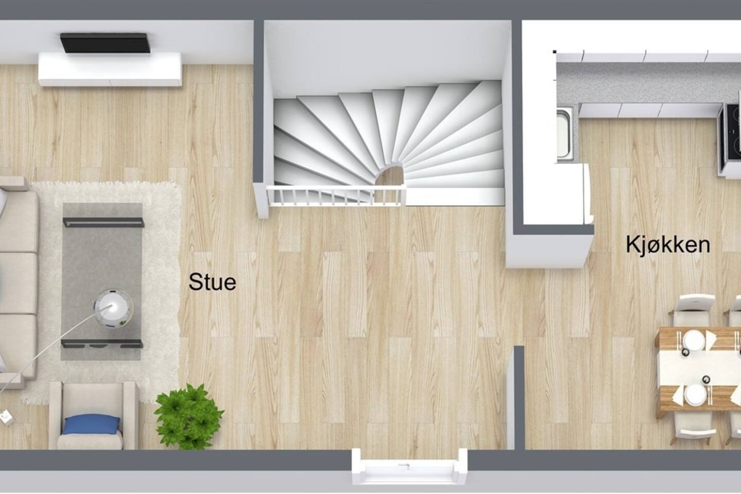 Planløsning 2. etg Galleribilde