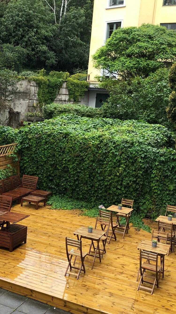 Sameiets bakgård Galleribilde