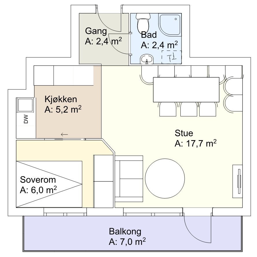 Plantegning Galleribilde