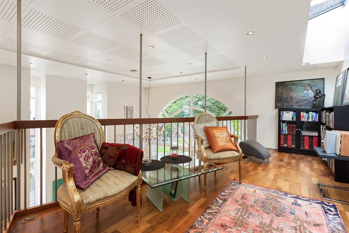 Mesanin over kjøkkenareal i den nye boligfløyen. Galleribilde