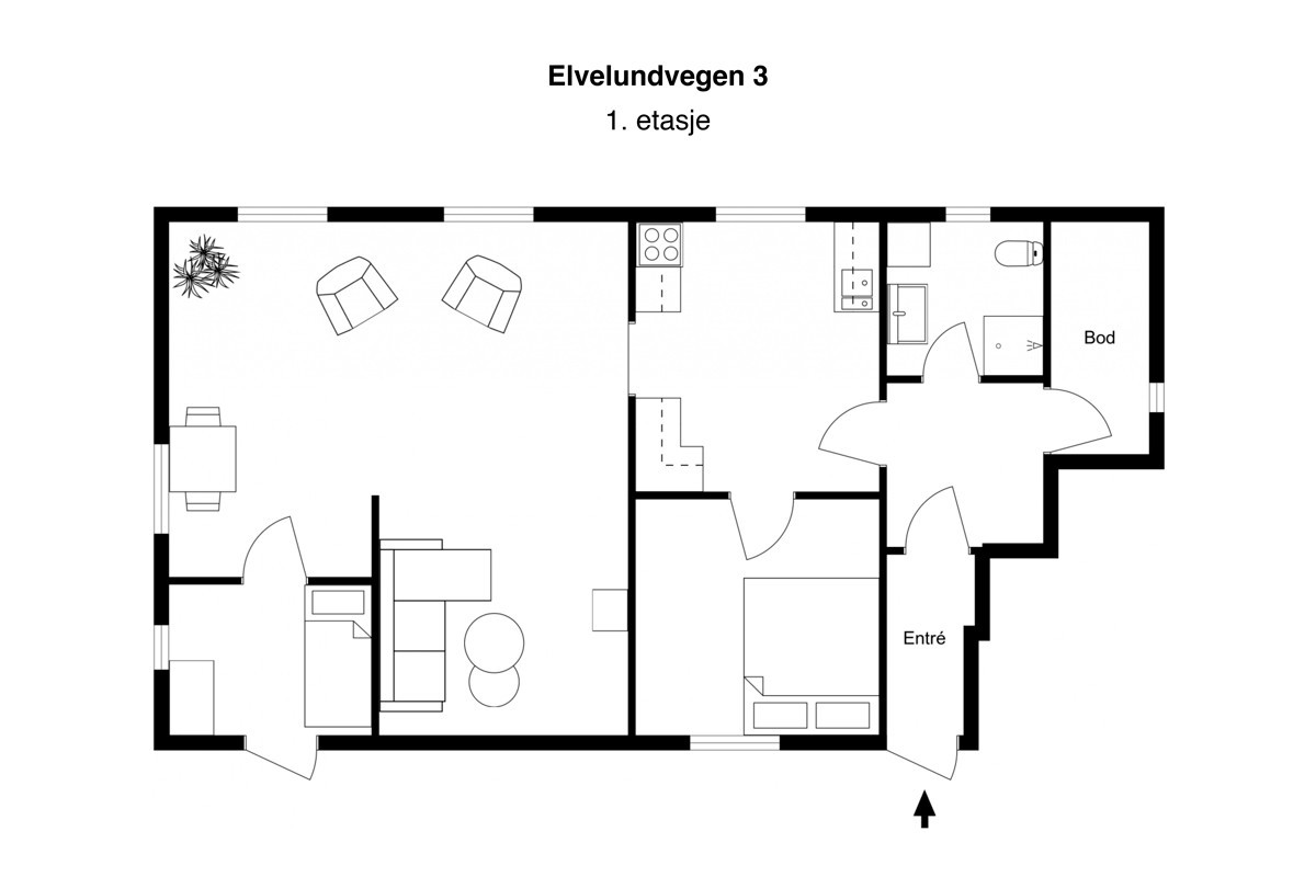 Elvelundvegen 3 etasje 1