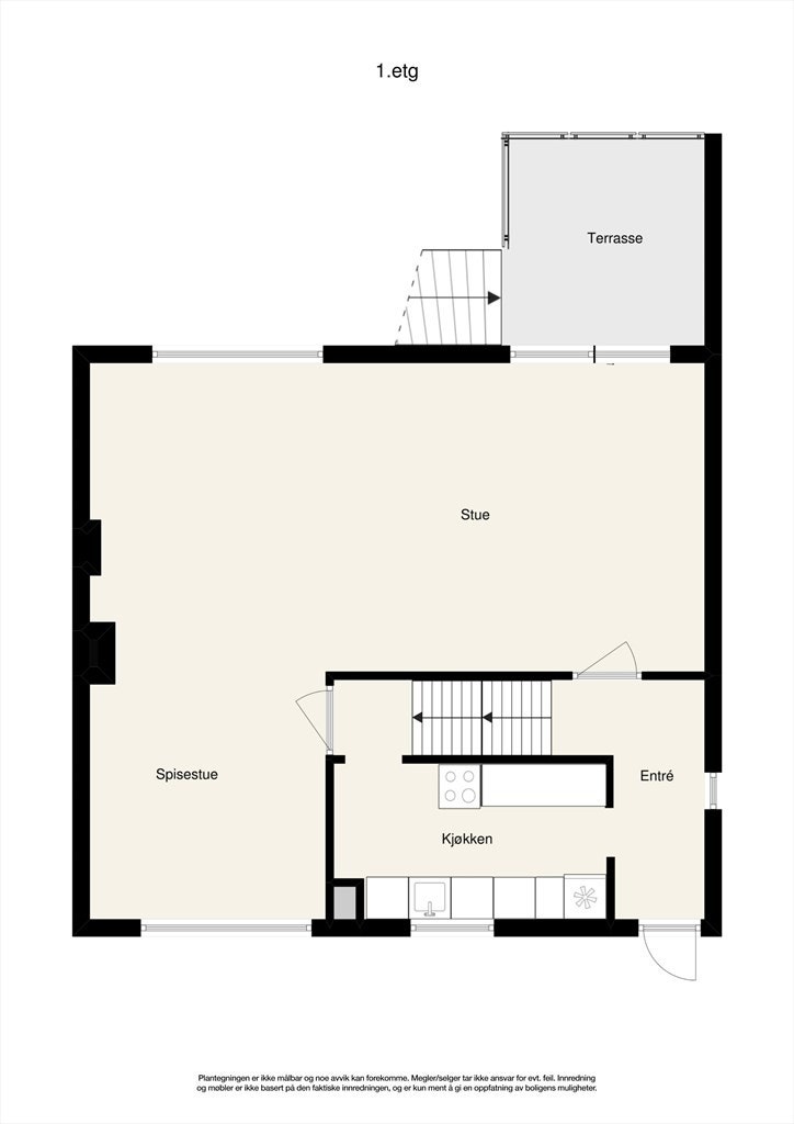 Plantegning 1. etg. Galleribilde