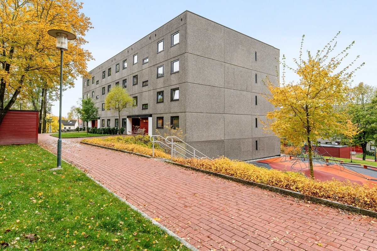 Fasade med inngangsparti Galleribilde