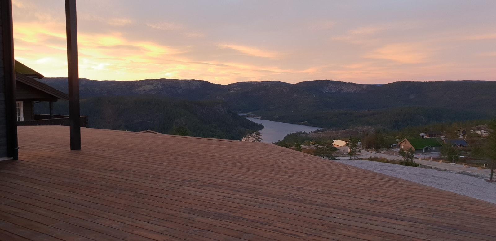 Utsikt fra terrasse Galleribilde