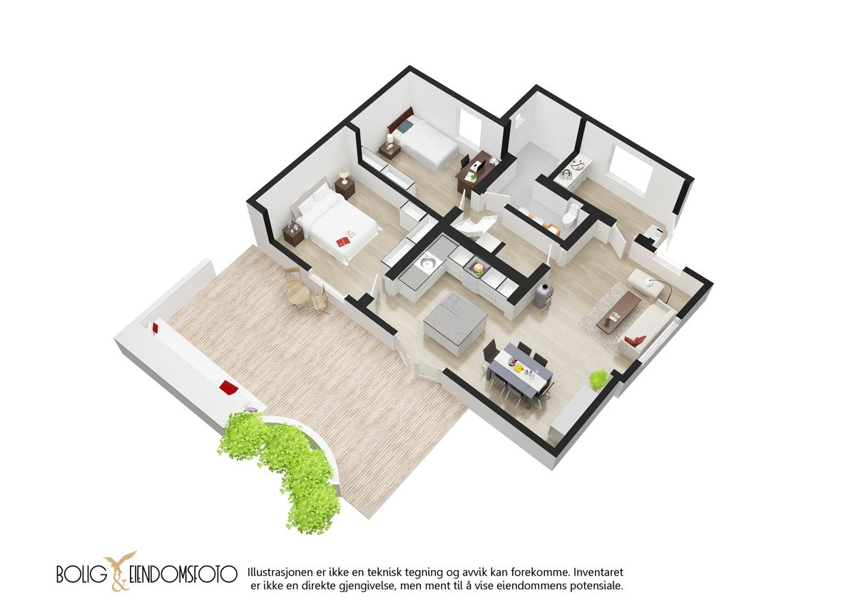 1. etasje - Praktisk planløsning Galleribilde