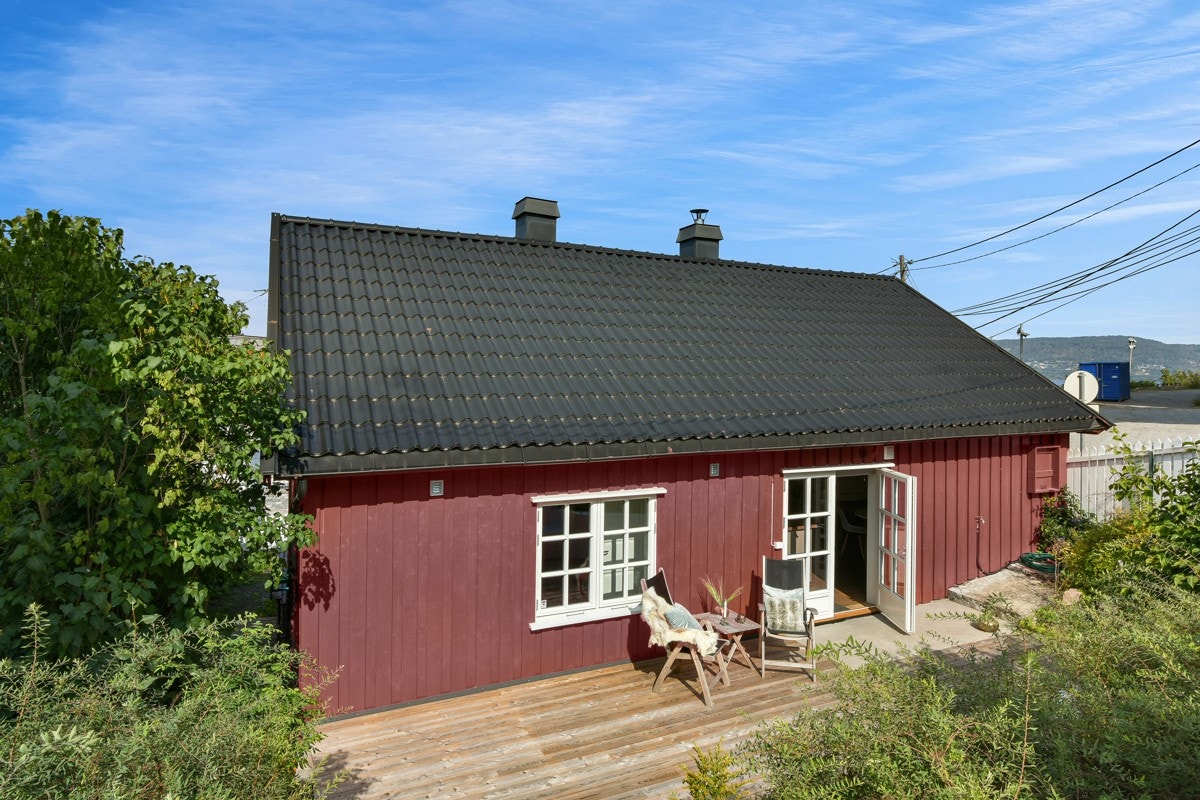 Koselig og skjermet terrasse Galleribilde