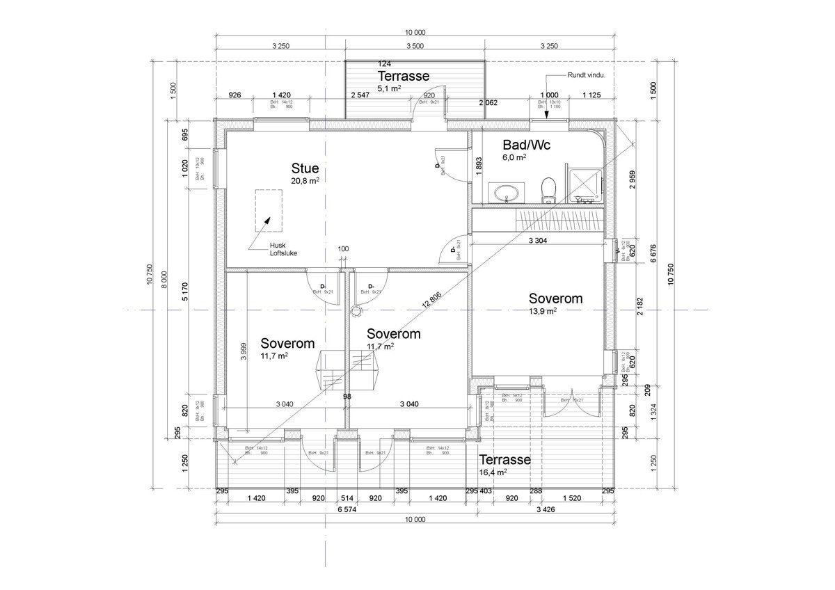 Plantegning 2 etasje Galleribilde