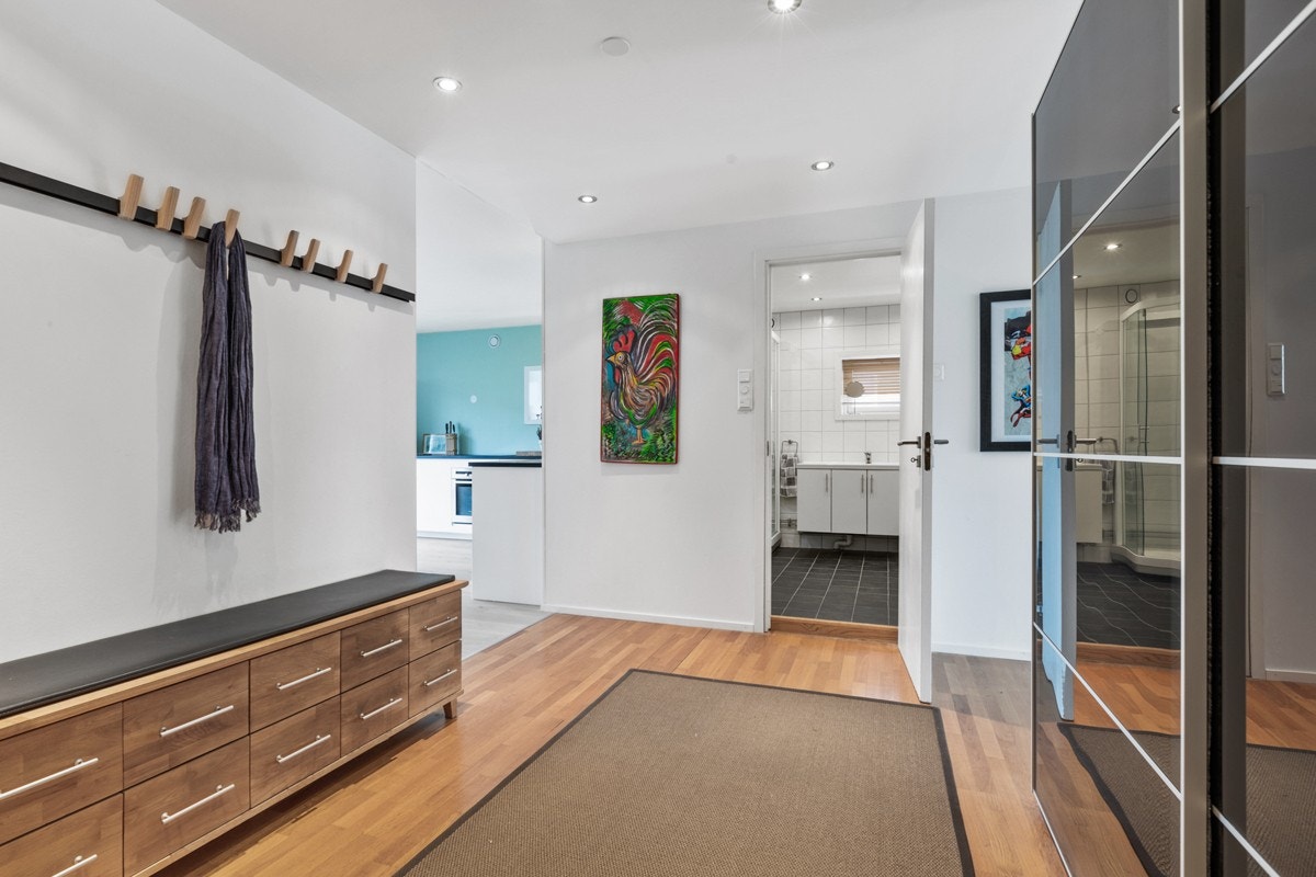 Leiligheten har en praktisk planløsning. Galleribilde