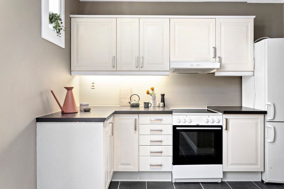 Ventilator med kullfilter over stekesone. Galleribilde