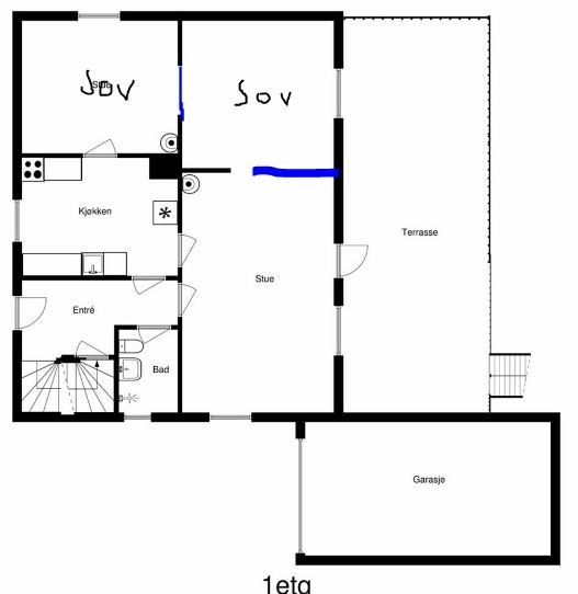 2 romslige soverrom Galleribilde