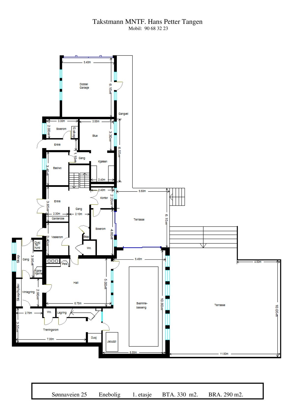 Plantegning: 1. etasje Galleribilde