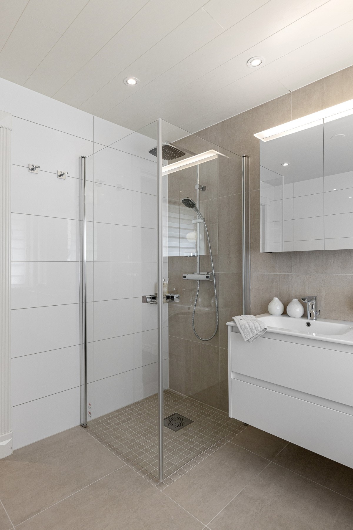 To av baderommene ble pusset opp i 2019. Galleribilde