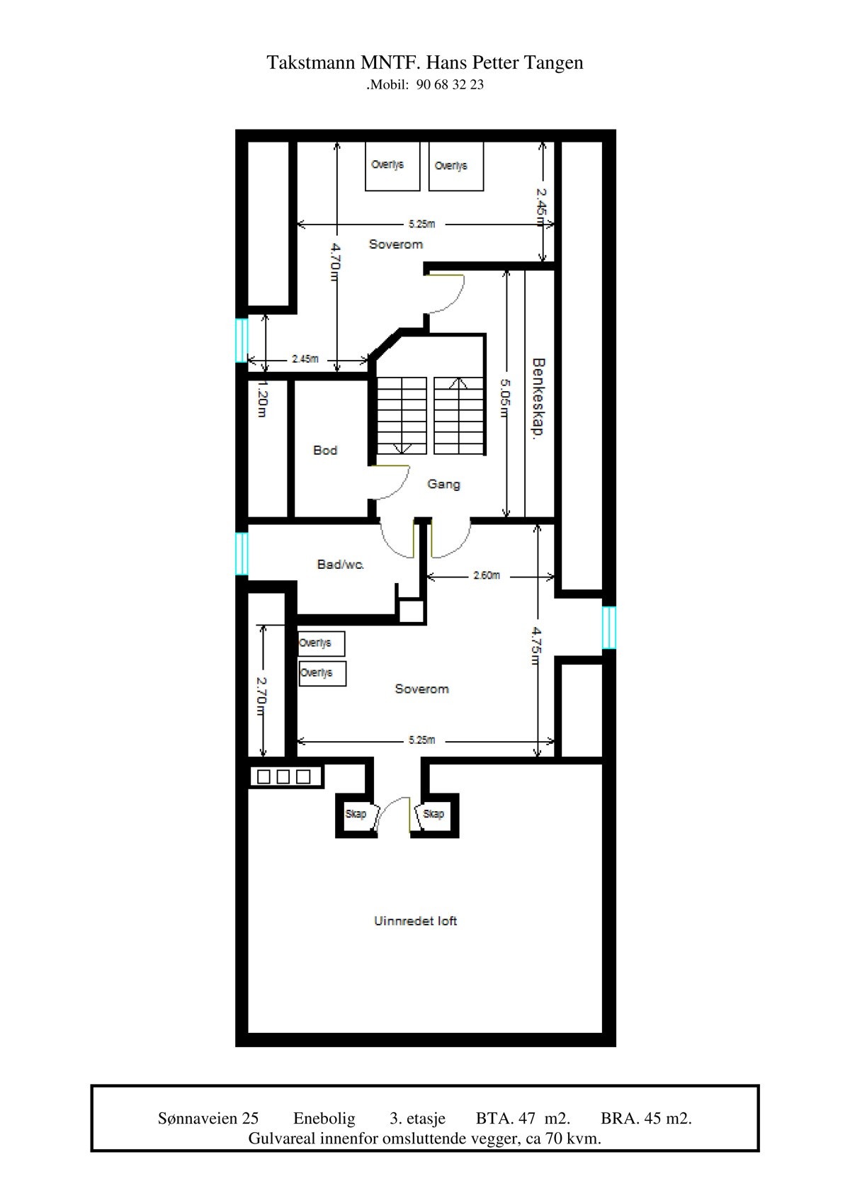 Plantegning: 3. etasje Galleribilde