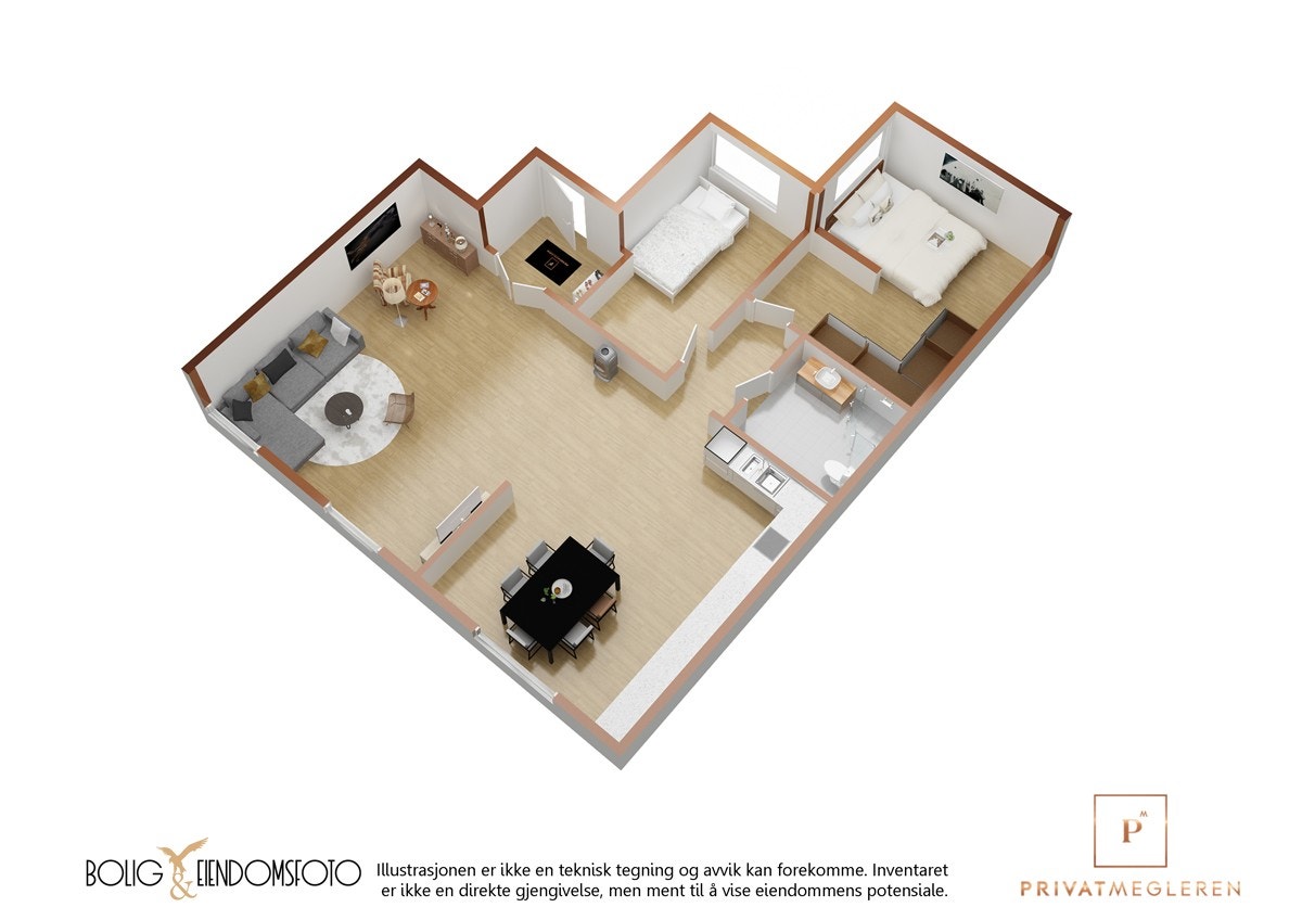 Praktisk planløsning Galleribilde