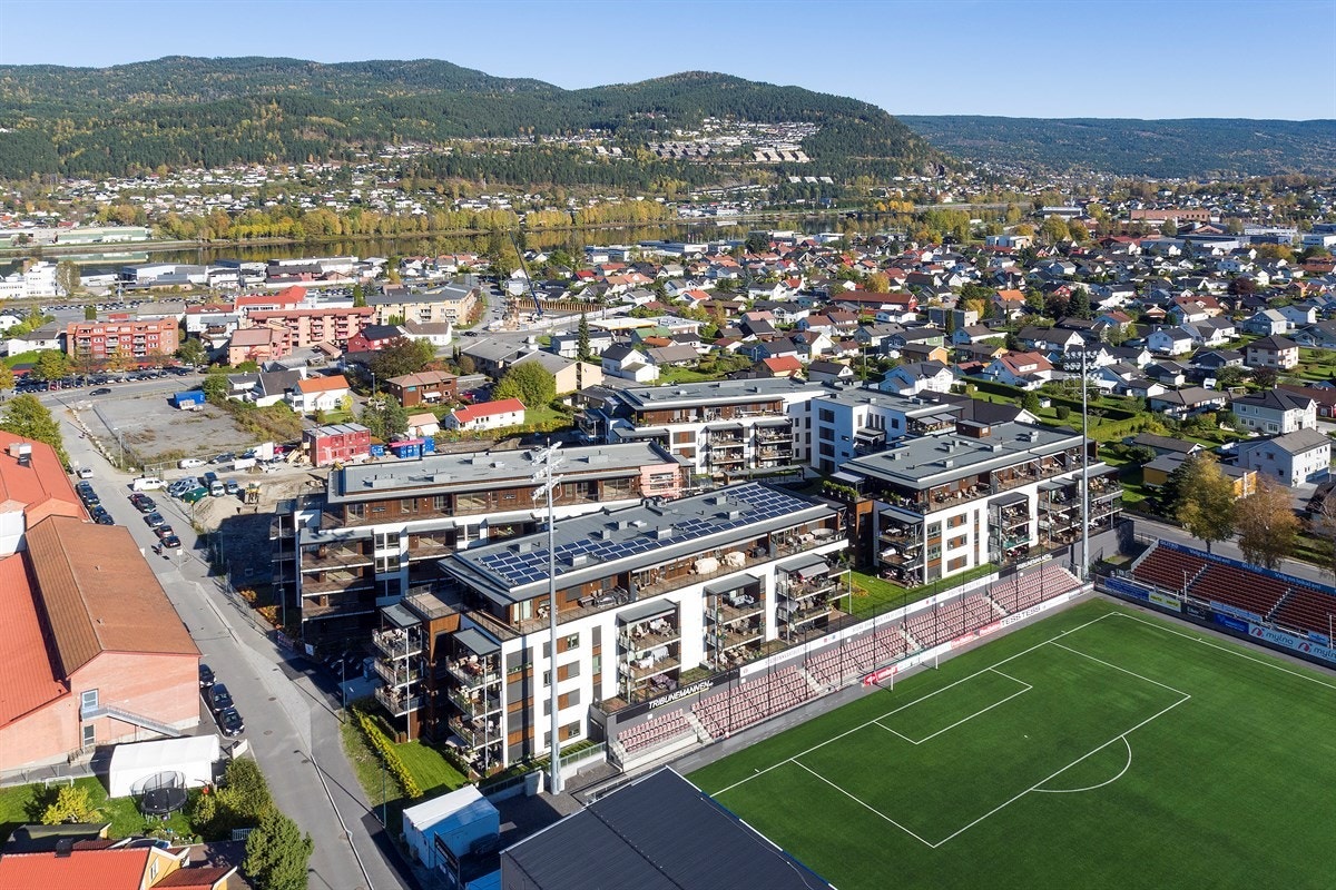 Sameiet Stadionkvartalet tilbyr en rekke fantastiske fellestilbud som vil gi deg fordelene ved en enebolig uten vedlikeholdet det innebærer. Galleribilde