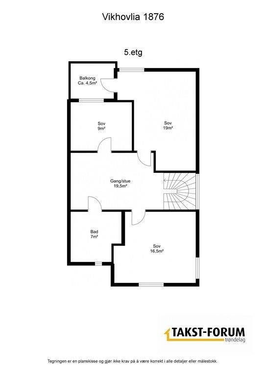 Planskisse 2.etg Galleribilde