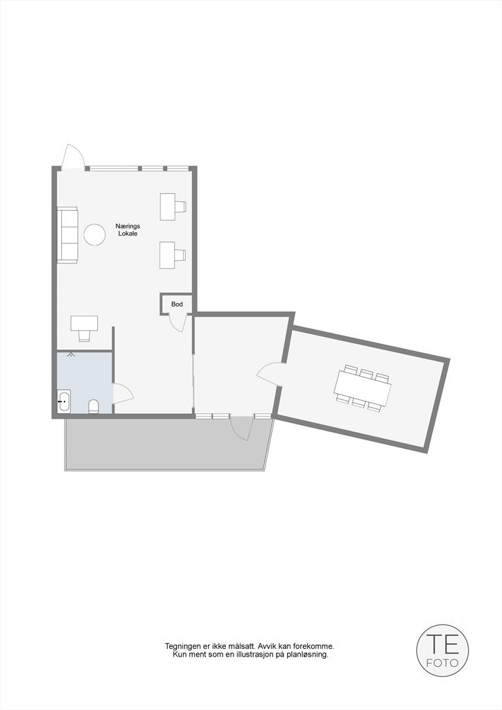 1.etg.: Plantegning Galleribilde