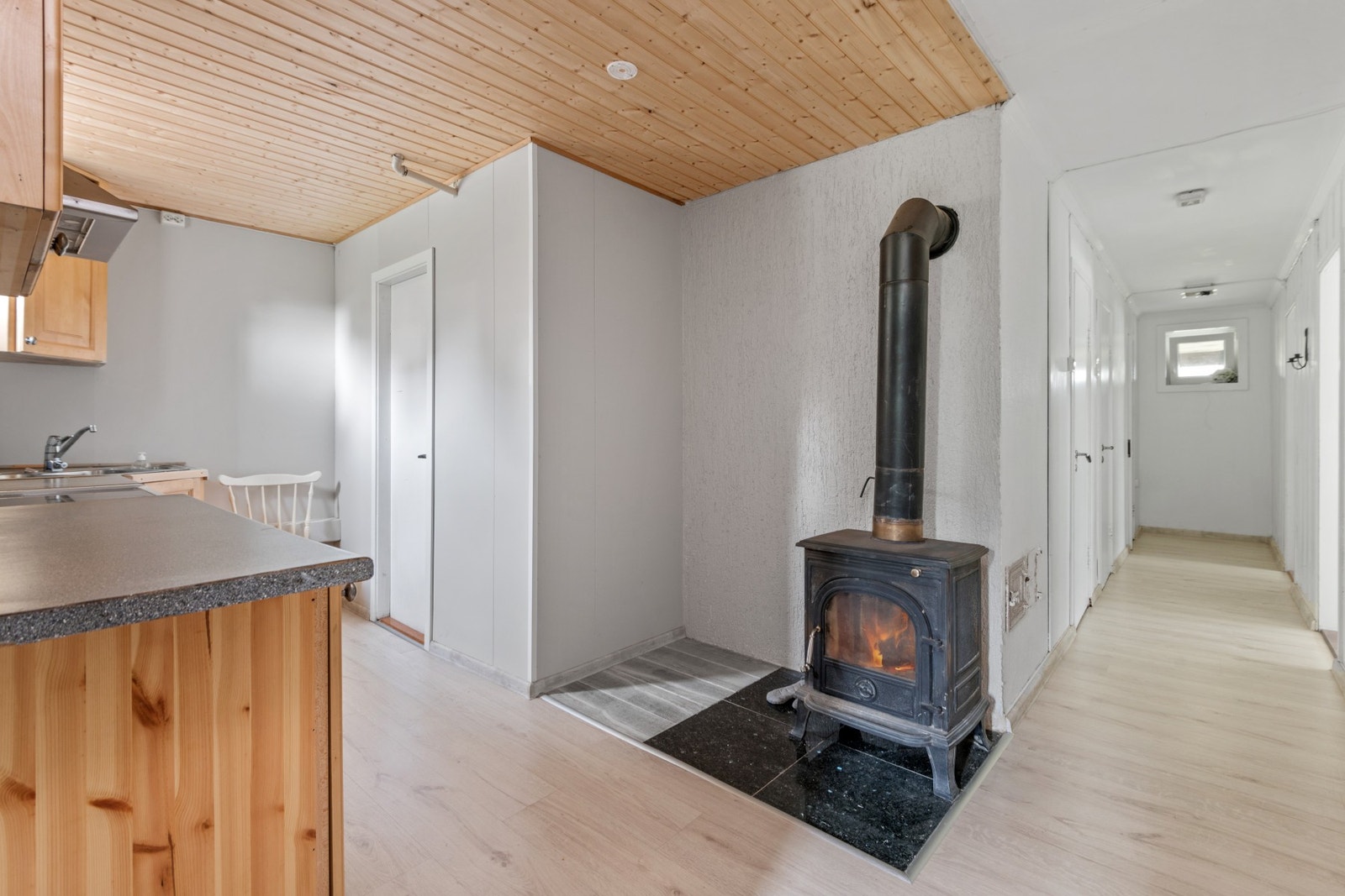 Elektrisk oppvarming og vedfyring. Galleribilde