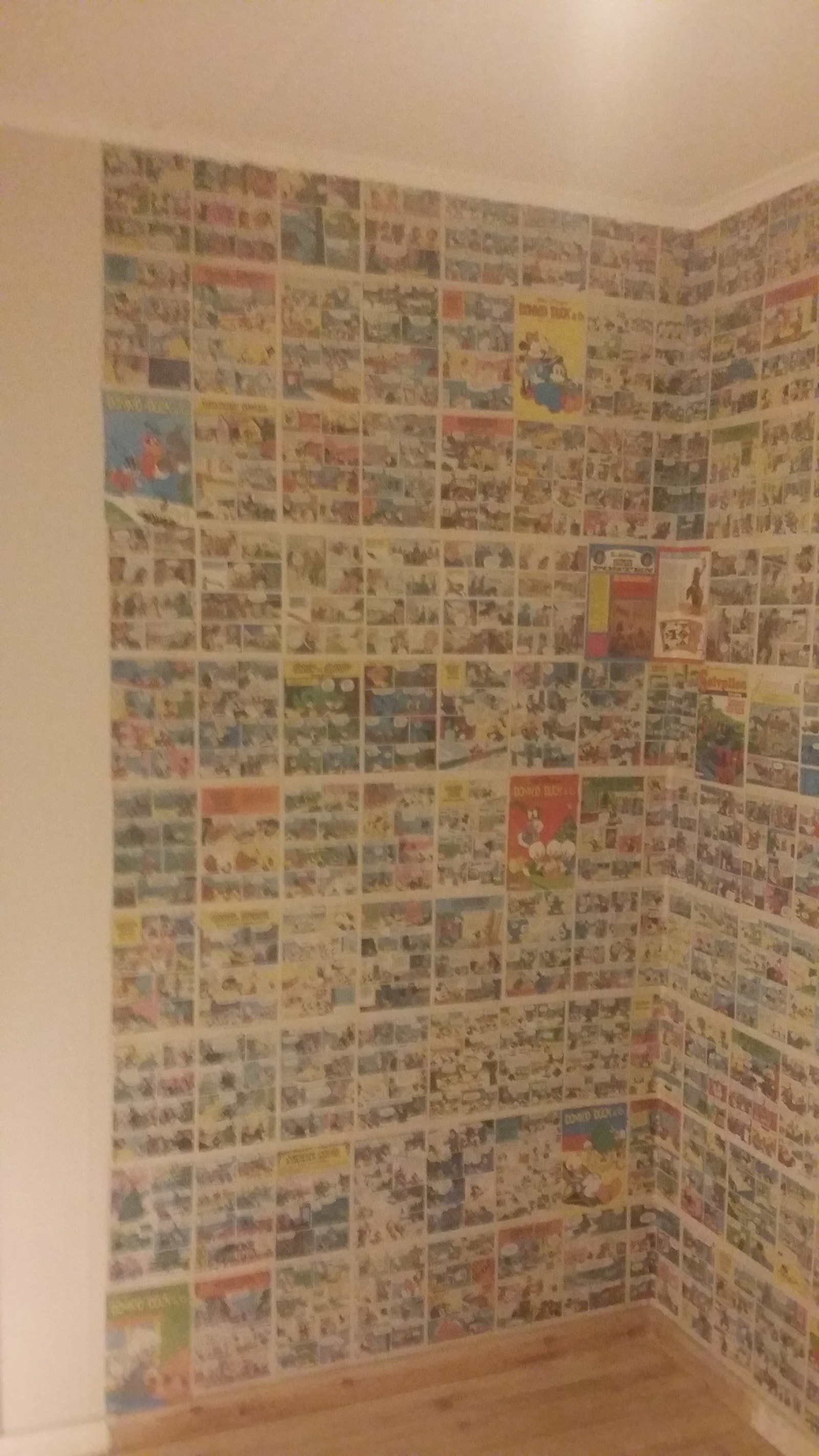 det andre soverommet er dekorert med Donald blader i et hjørne Galleribilde