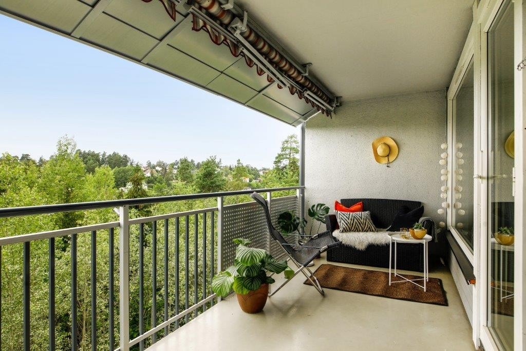 Vestvendt balkong Galleribilde