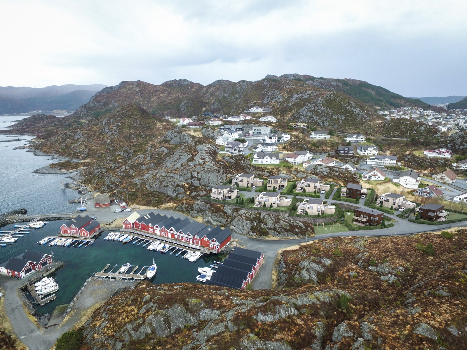 3D perspektiv av mulig utbygging sett frå (Sør) Galleribilde