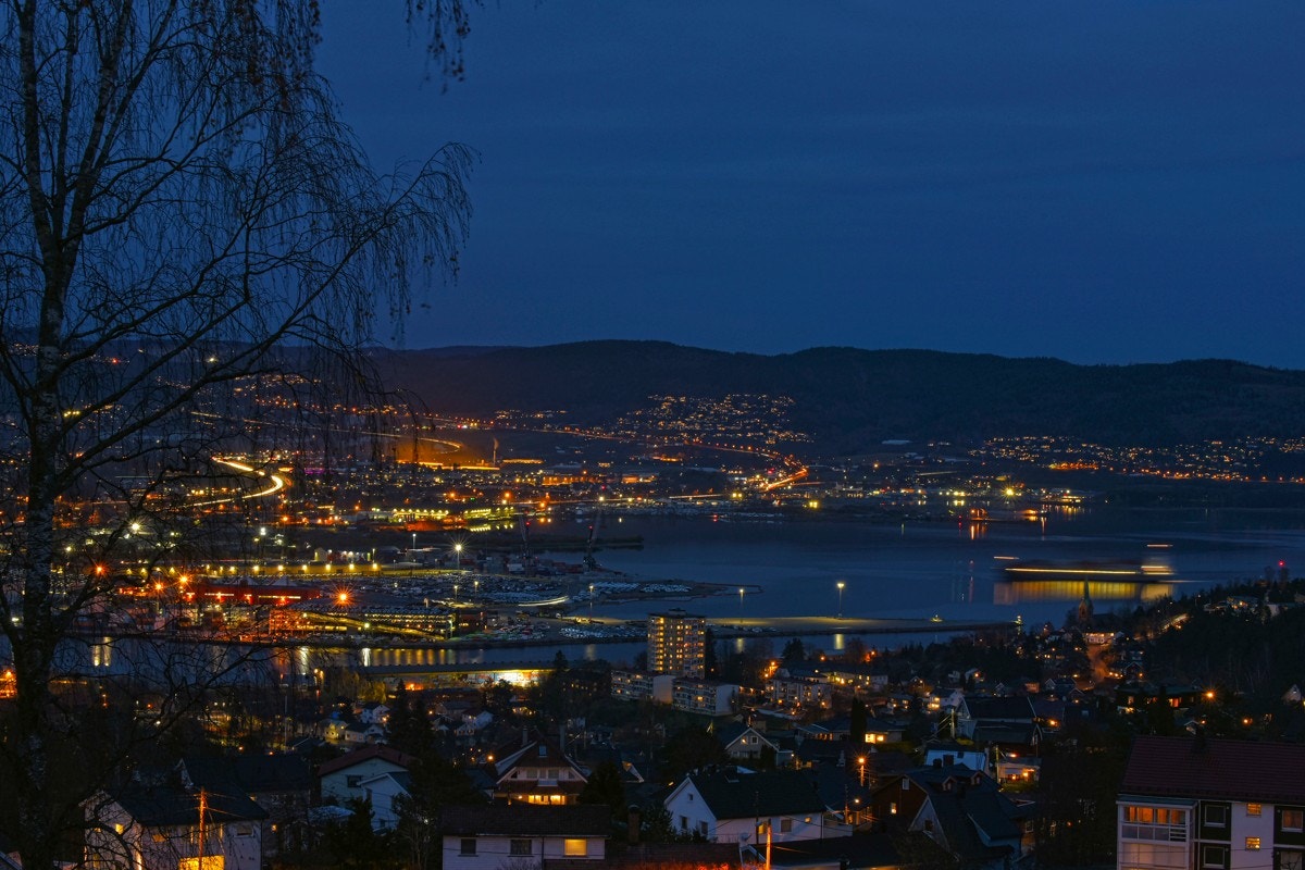 Utsikt over Drammen. Galleribilde