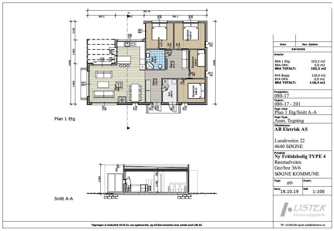 Plan tegning Galleribilde
