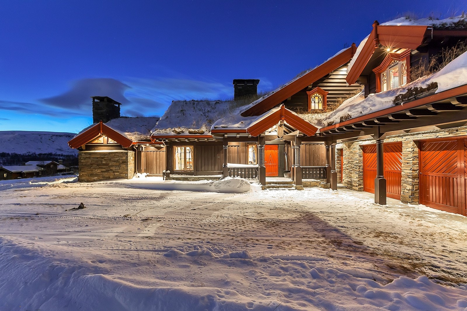 Skarvegløtt har en fin beliggenhet på Geilos tak med praktfull utsikt. 360 majestetisk landskap Galleribilde