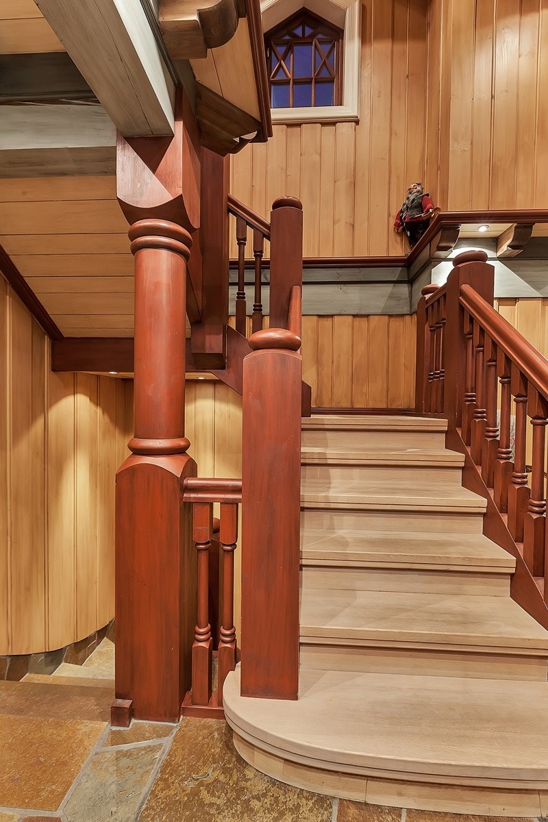 Trappeløp i massiv eik og skifer Galleribilde