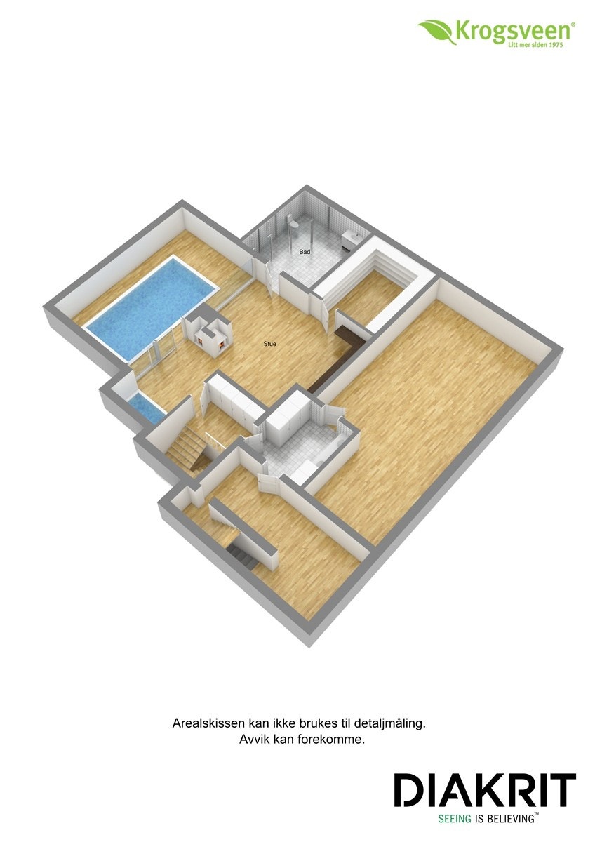 Plantegning 1. underetasje Galleribilde