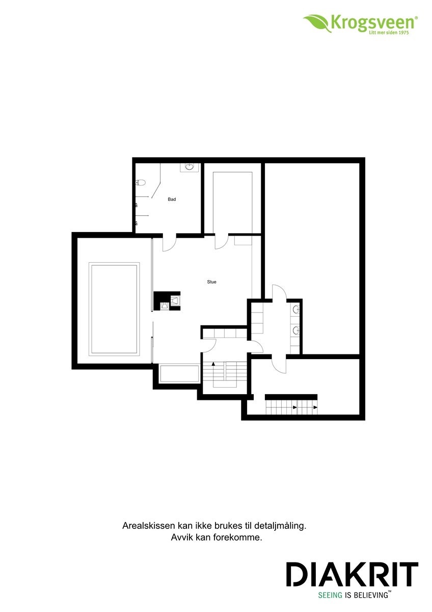 Plantegning 1. underetasje Galleribilde